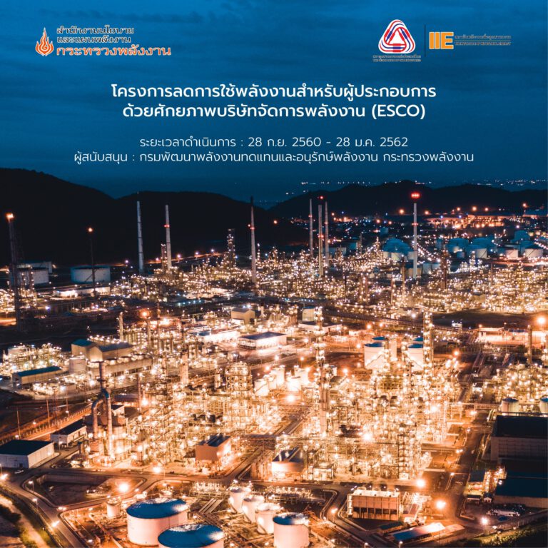 โครงการลดการใช้พลังงานสำหรับผู้ประกอบการด้วยศักยภาพบริษัทจัดการพลังงาน (ESCO)